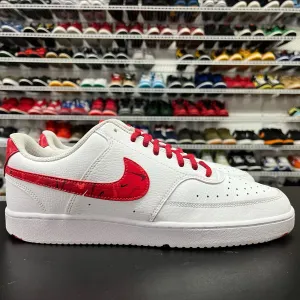 Nike Court Vision Lo Sneakers Men's Size 11 White/Red DM7588-100 Athletic Shoes