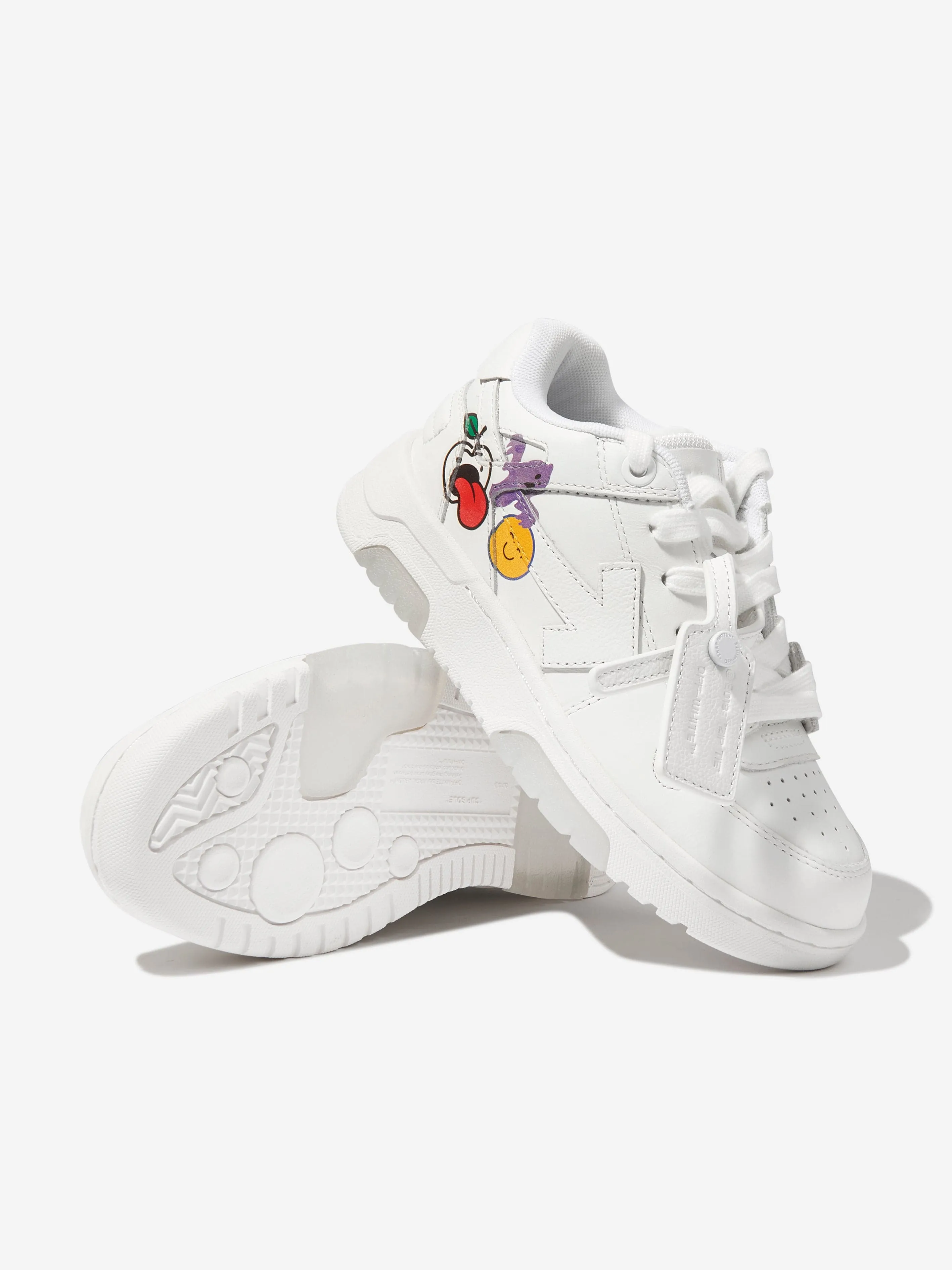 Off-White Boys Out Of Office Stickers Trainers in White