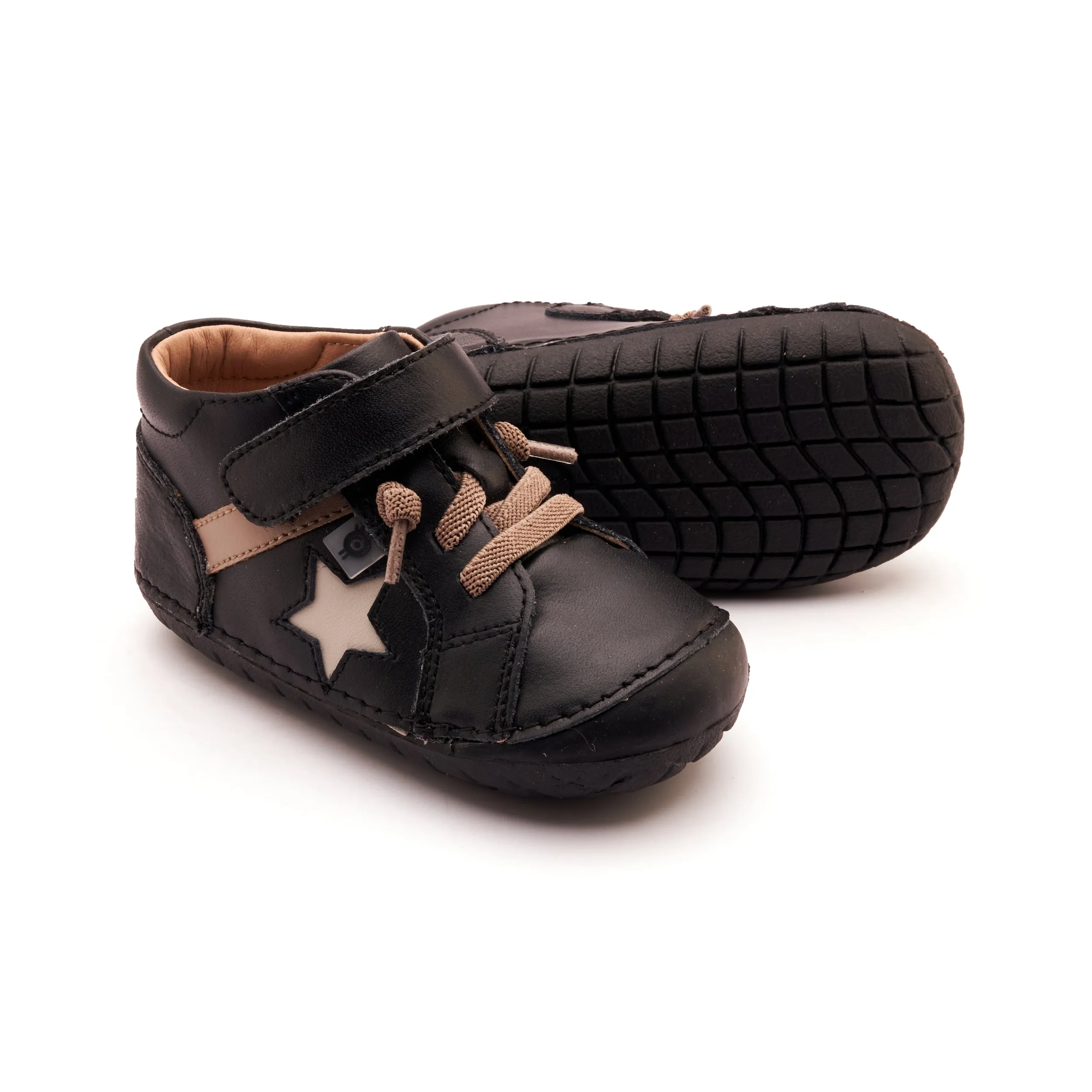 Old Soles Boy's Rad Pave Casual Shoes - Black / Taupe / Sporco