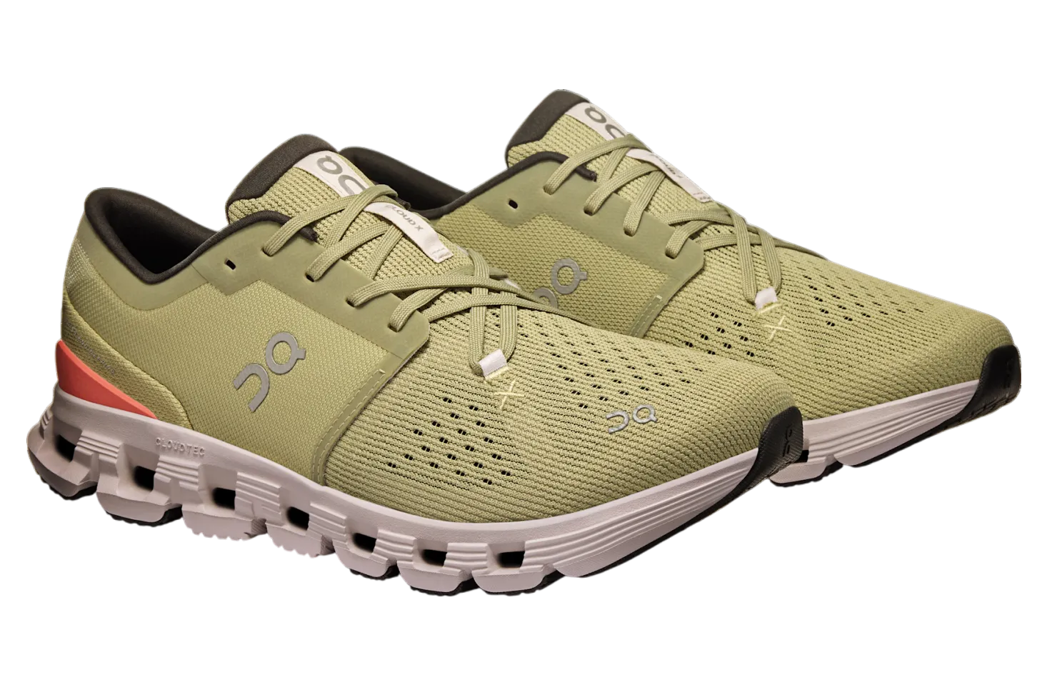 On Running Men's Cloud X 4 Shoes - Caper / Salmon