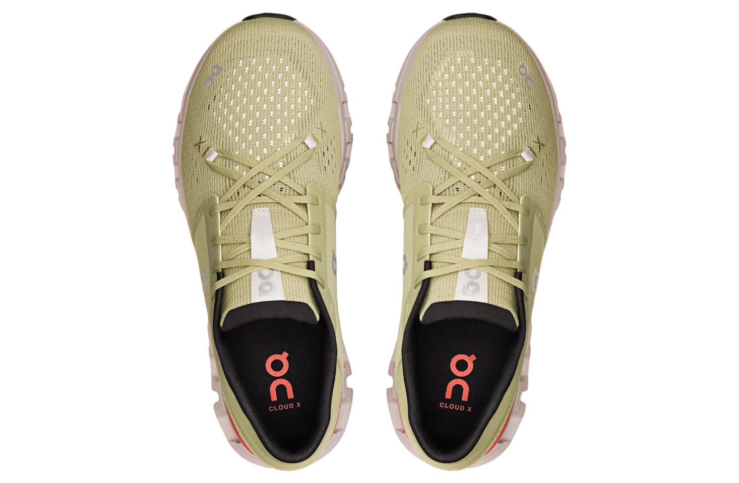 On Running Men's Cloud X 4 Shoes - Caper / Salmon