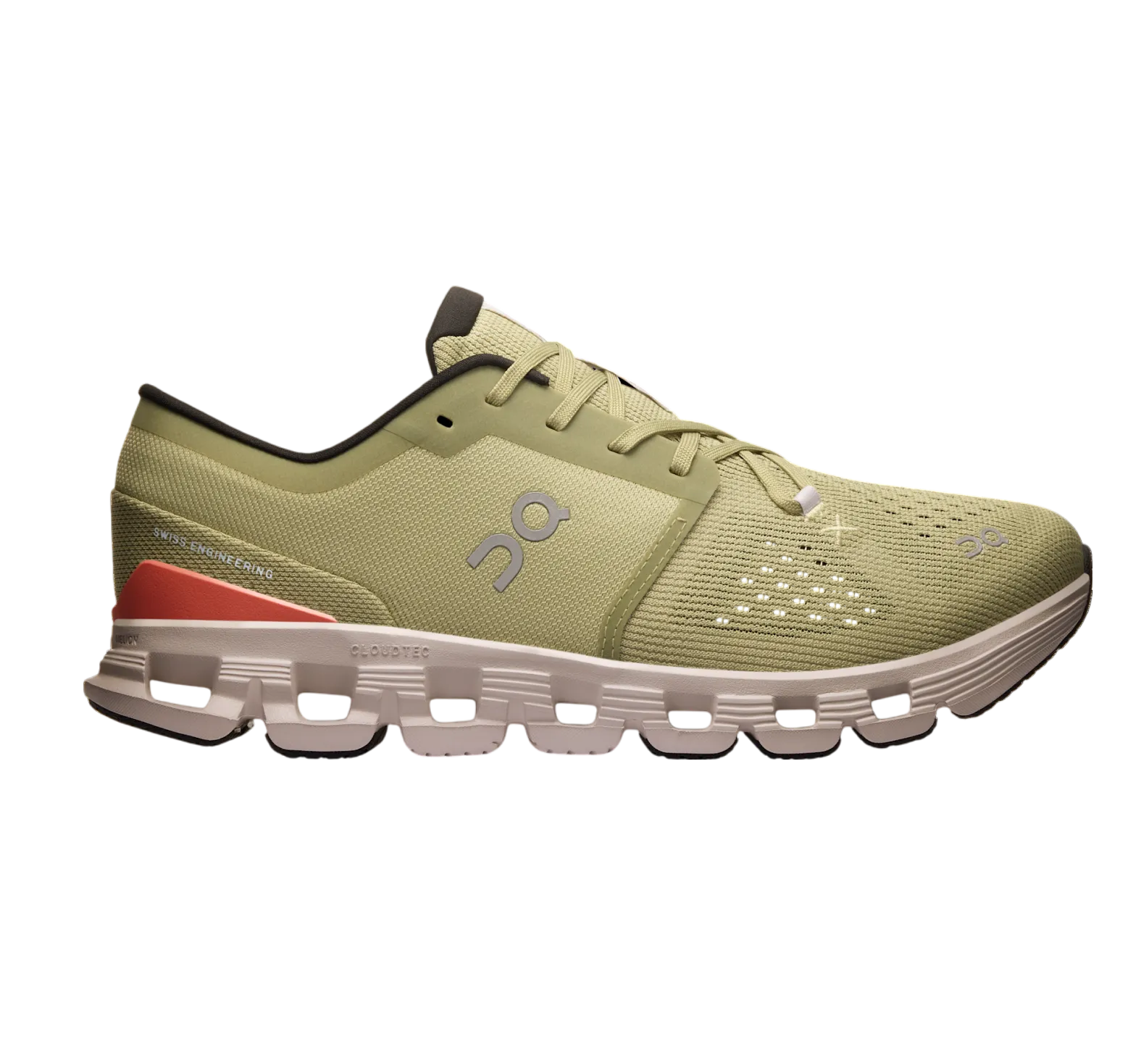 On Running Men's Cloud X 4 Shoes - Caper / Salmon