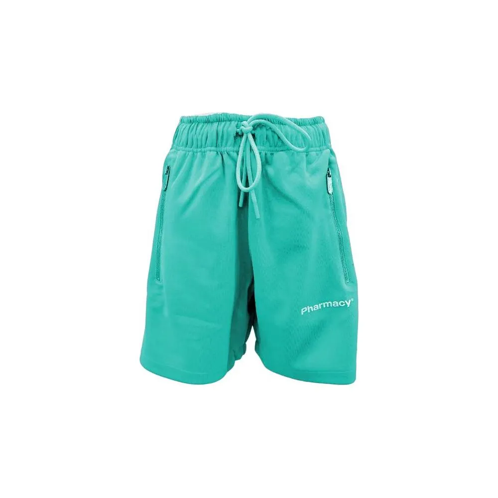 Pharmacy Industry Chic Green Bermuda Shorts with Side Stripes