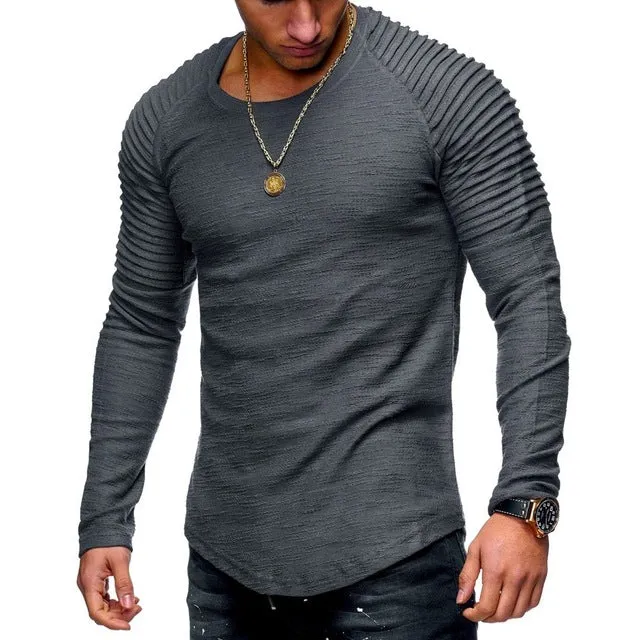 Pologize™ Pleated Long Sleeve Shirt