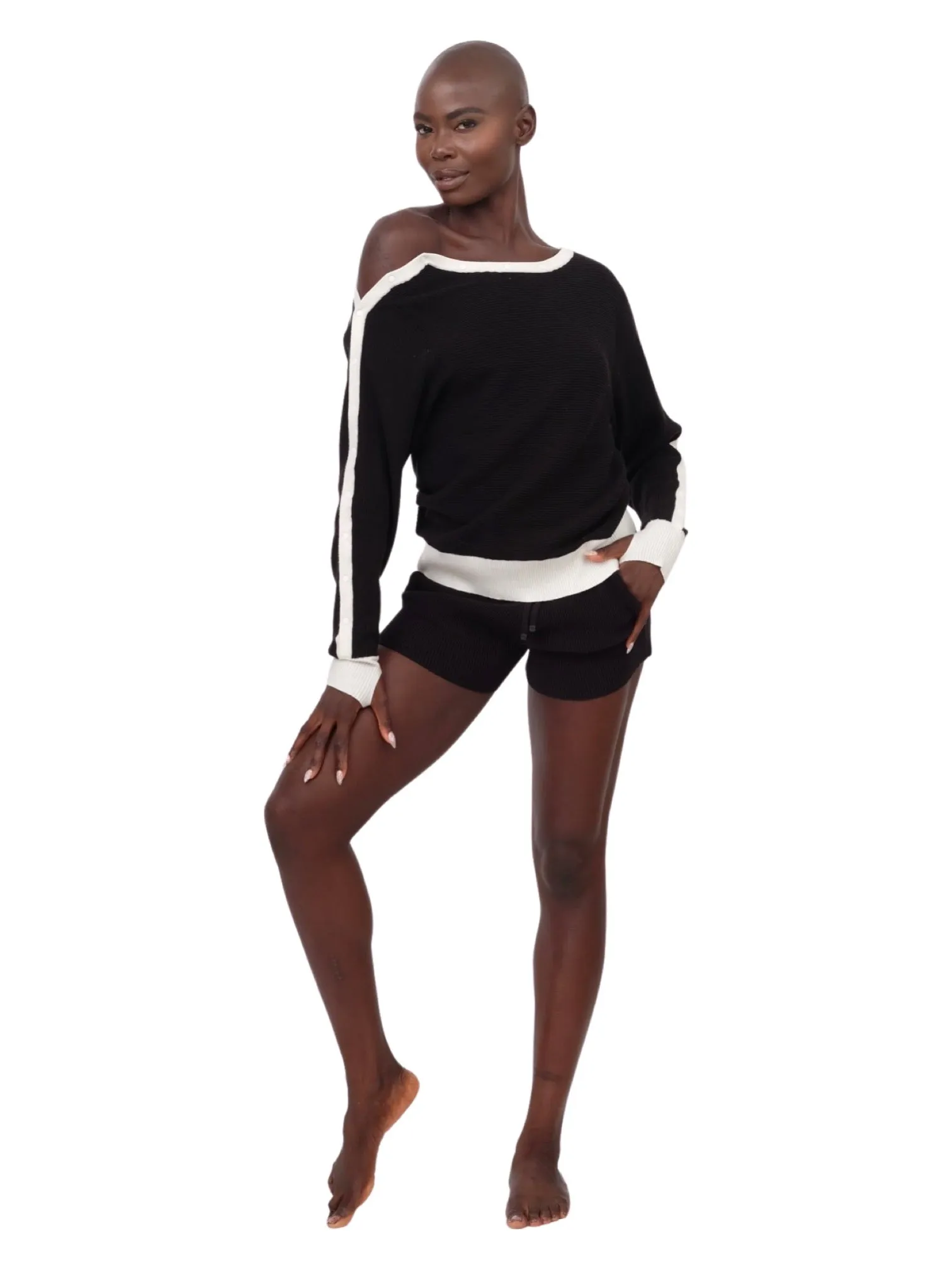 Portola Ribbed Shorts - Black