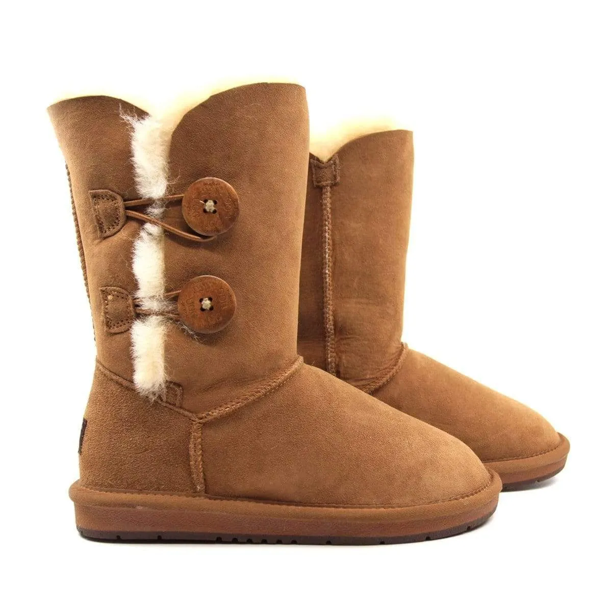 Premium 2-Buttons UGG Boots