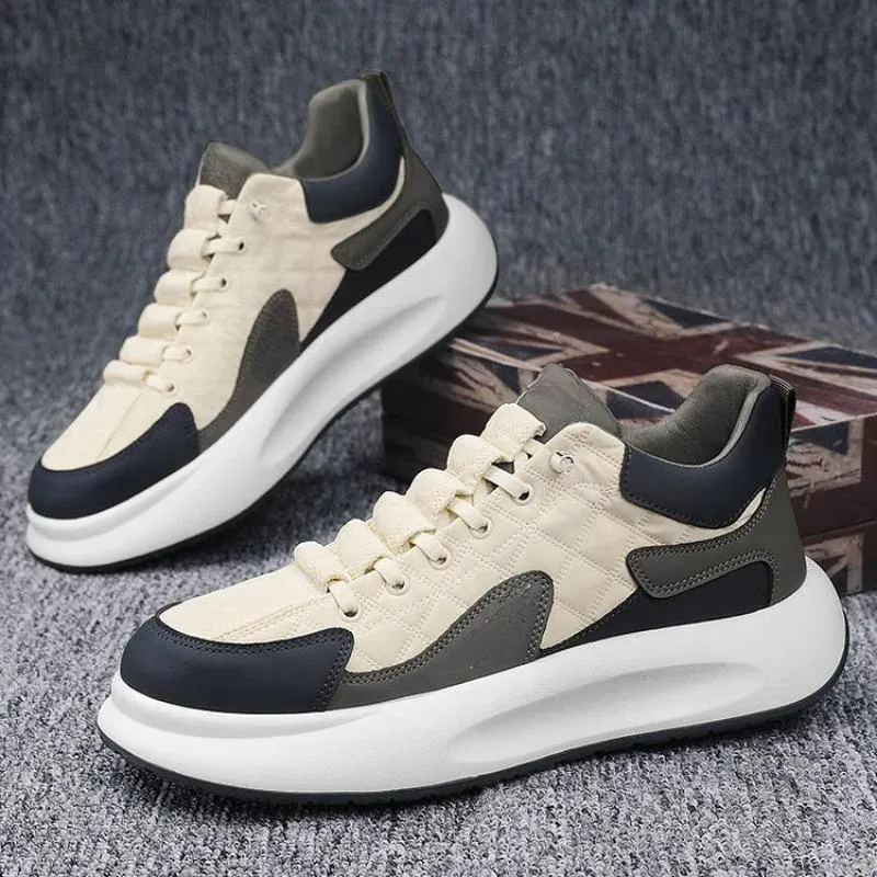 Quilted Lace Up Athletic Sneakers