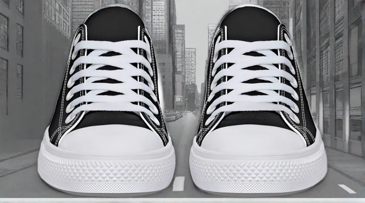 RAAD™ - Low-Top Canvas Sneakers - Black & White