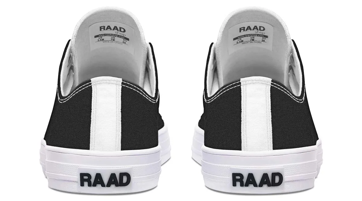 RAAD™ - Low-Top Canvas Sneakers - Black & White