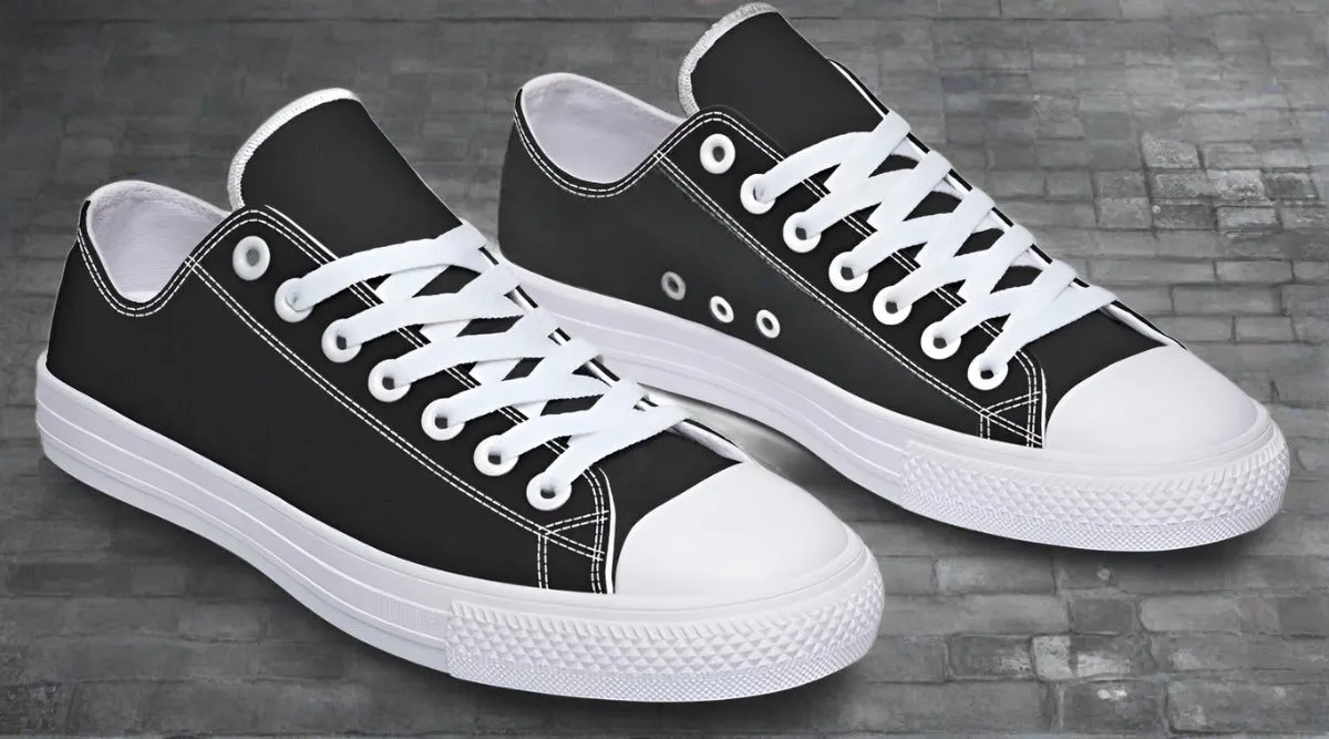 RAAD™ - Low-Top Canvas Sneakers - Black & White