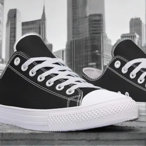 RAAD™ - Low-Top Canvas Sneakers - Black & White