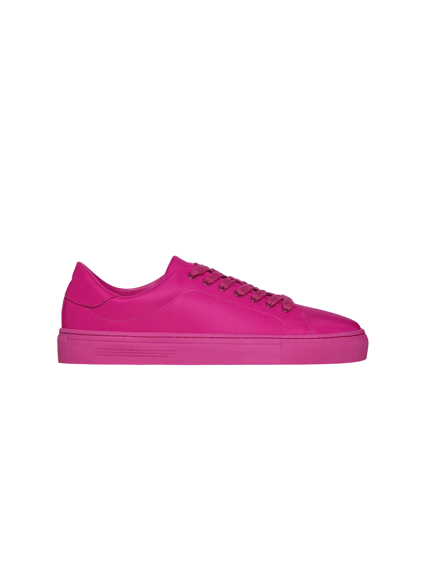 Recycled Nylon Sneakers—foxglove pink