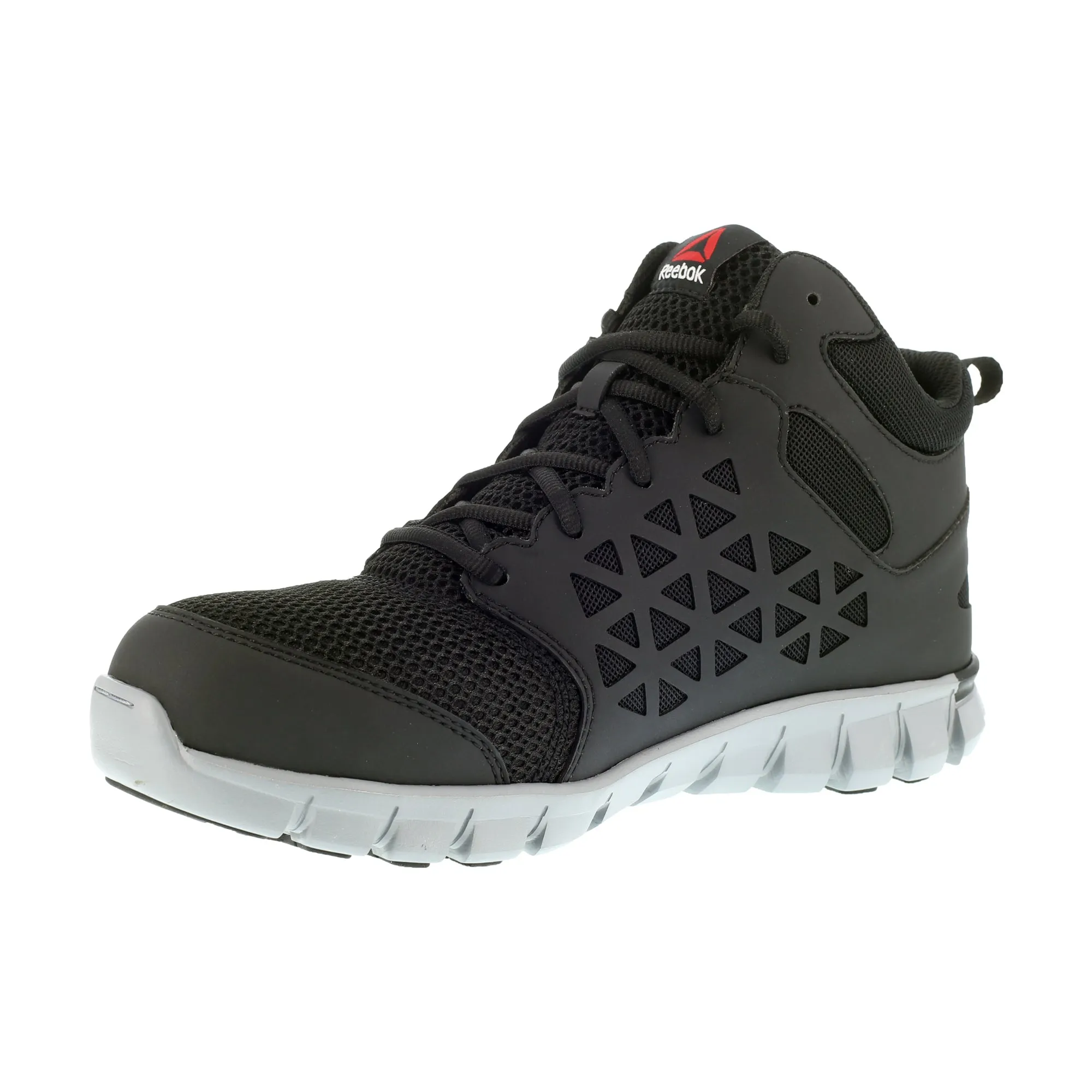 Reebok Mens Black Mesh Work Boots Sublite AT