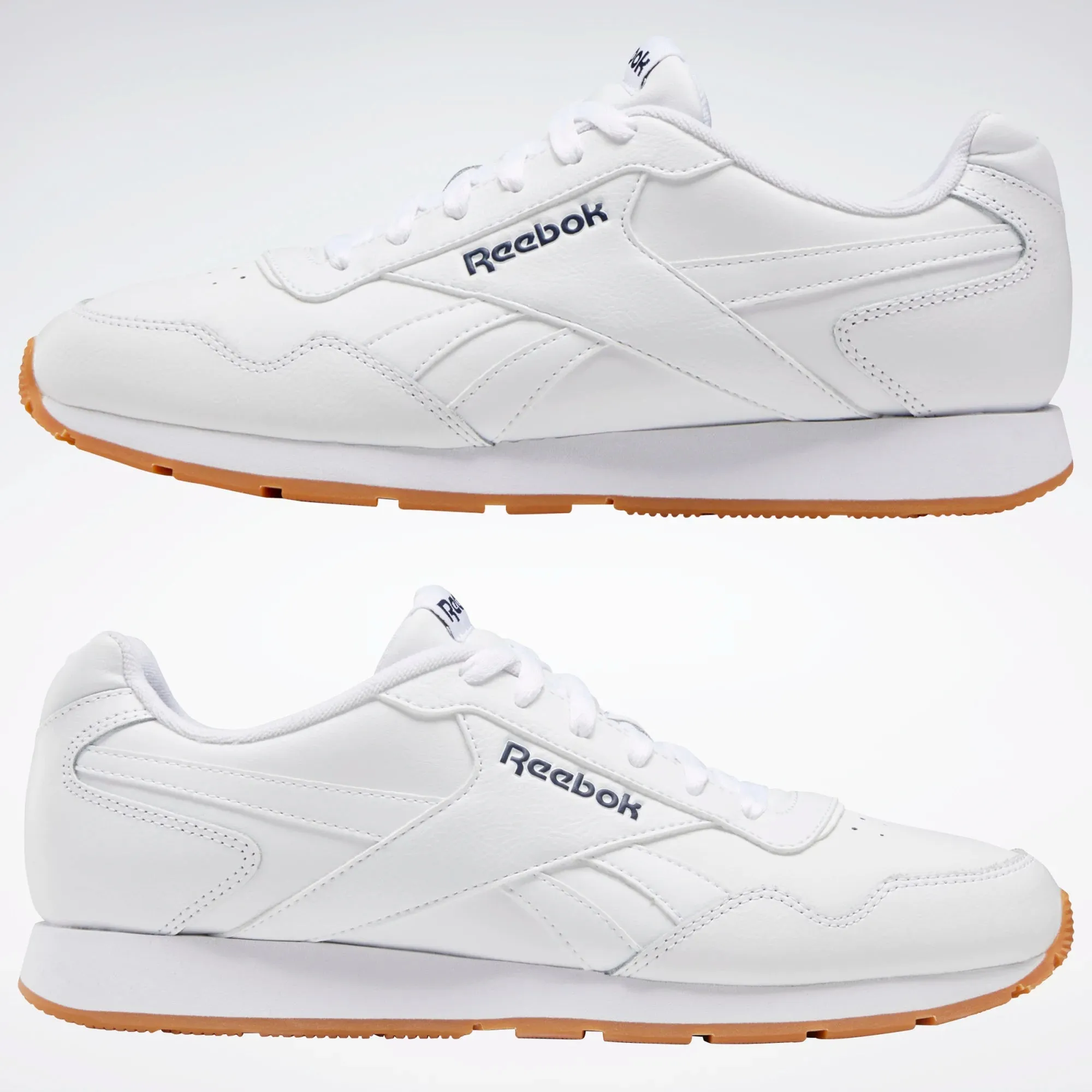 .Reebok Mens Royal Glide White / Collegiate Navy / Gum - (DV5412) - DVI - R1L5