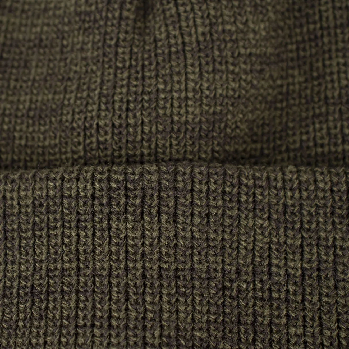 RoToTo Bulky Watch Cap Beanie Olive / Charcoal