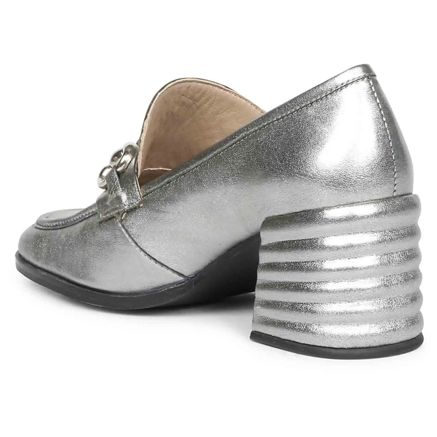 Saint Vera Gunmetal Leather Handcrafted Shoes