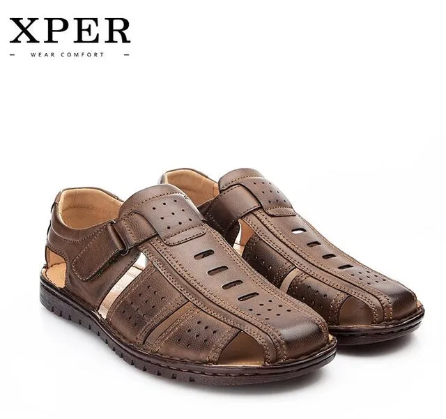 Size 40~45 Brand XPER Men Sandals Shoes Fretwork Breathable Fisherman Shoes Style Retro Gladiator #701/702