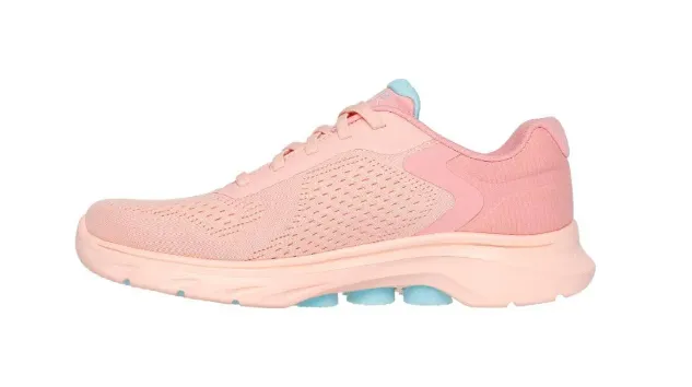 SKECHERS Go Walk 7 Shoe - COSMIC WAVES - Peach - Womens - Ladies