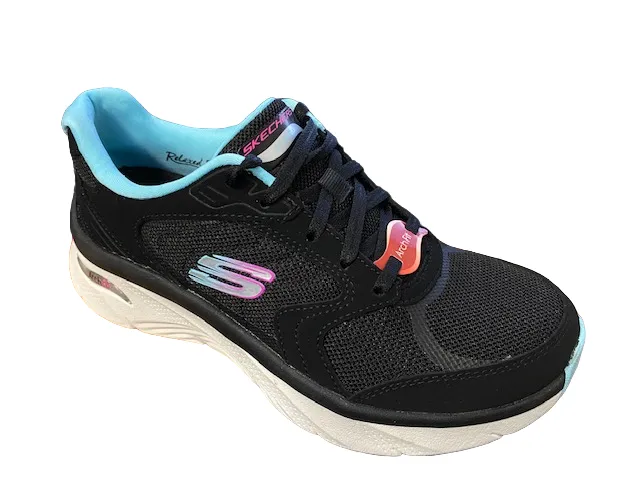 Skechers scarpa da donna per il tempo libero Arch Fit D'Lux 149686/BKBL black-blue