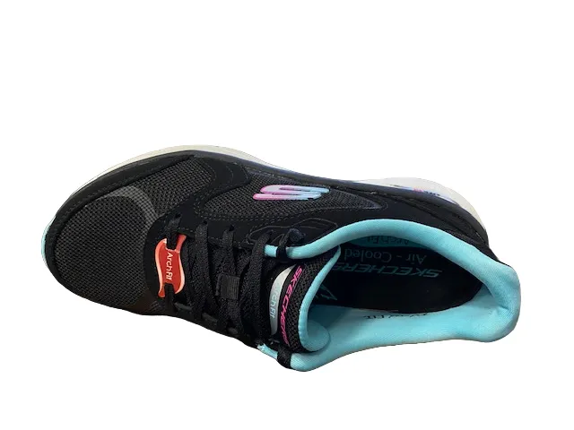 Skechers scarpa da donna per il tempo libero Arch Fit D'Lux 149686/BKBL black-blue