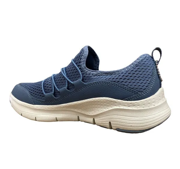 Skechers scarpa sneakers da donna Arch Fit Lucky Thoughts 149056 NVY blu