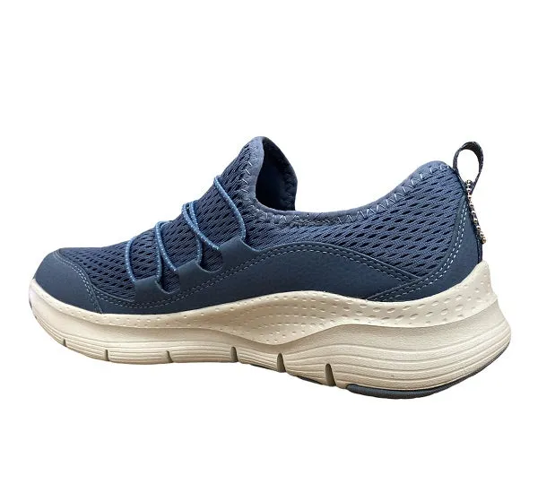 Skechers scarpa sneakers da donna Arch Fit Lucky Thoughts 149056 NVY blu