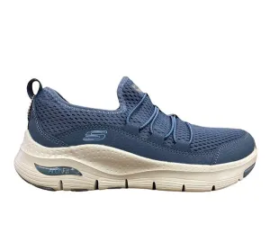 Skechers scarpa sneakers da donna Arch Fit Lucky Thoughts 149056 NVY blu