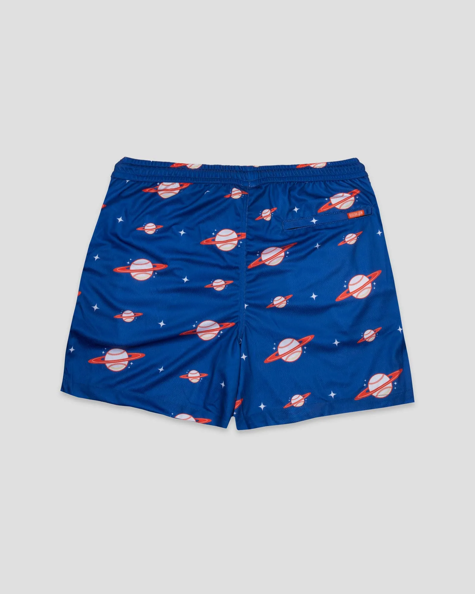 Space Ball Diamond Air Youth Mesh Shorts - Blue and Orange