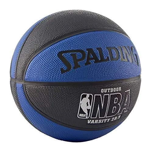 Spalding NBA Varsity Outdoor Basketball - Blue/Black - Intermediate Size 6 (28.5")