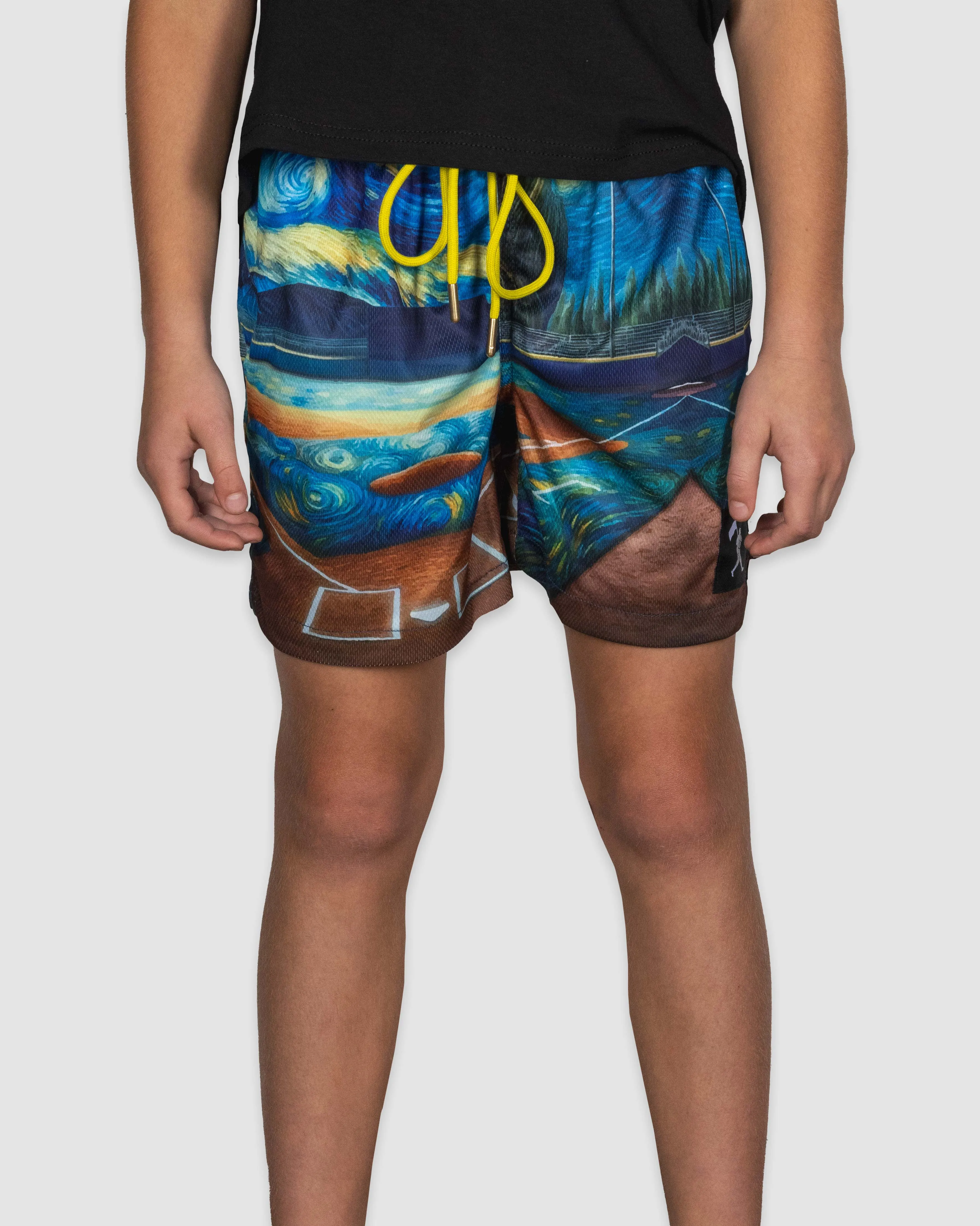 Starry Field Diamond Air Mesh Shorts - Youth