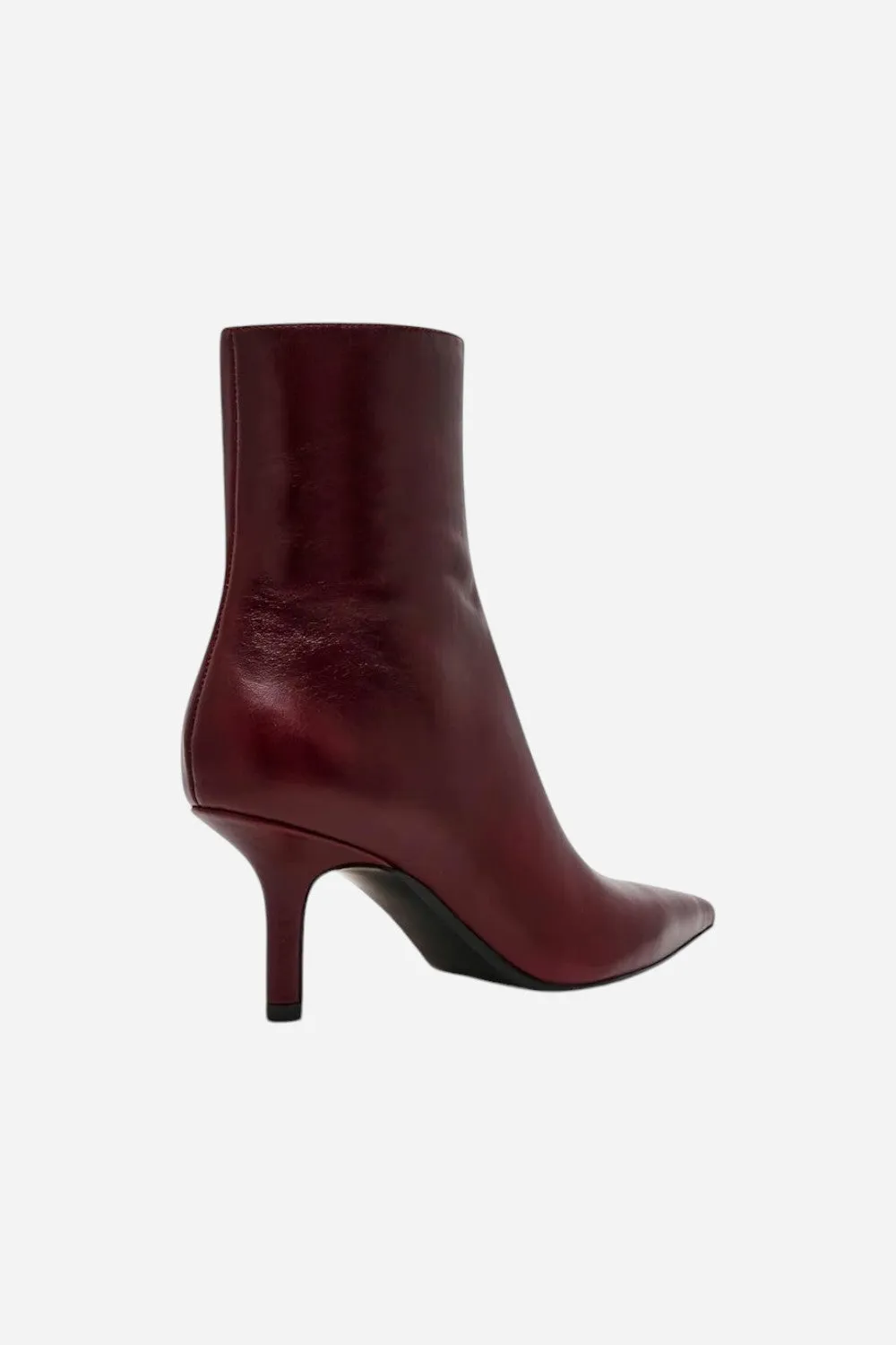 Steve Madden Alston Burgundy Leather Bootie