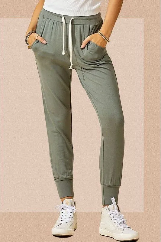 Stretch Jogger- Olive