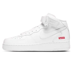 Supreme x Air Force 1 Mid 'Box Logo - Triple White'