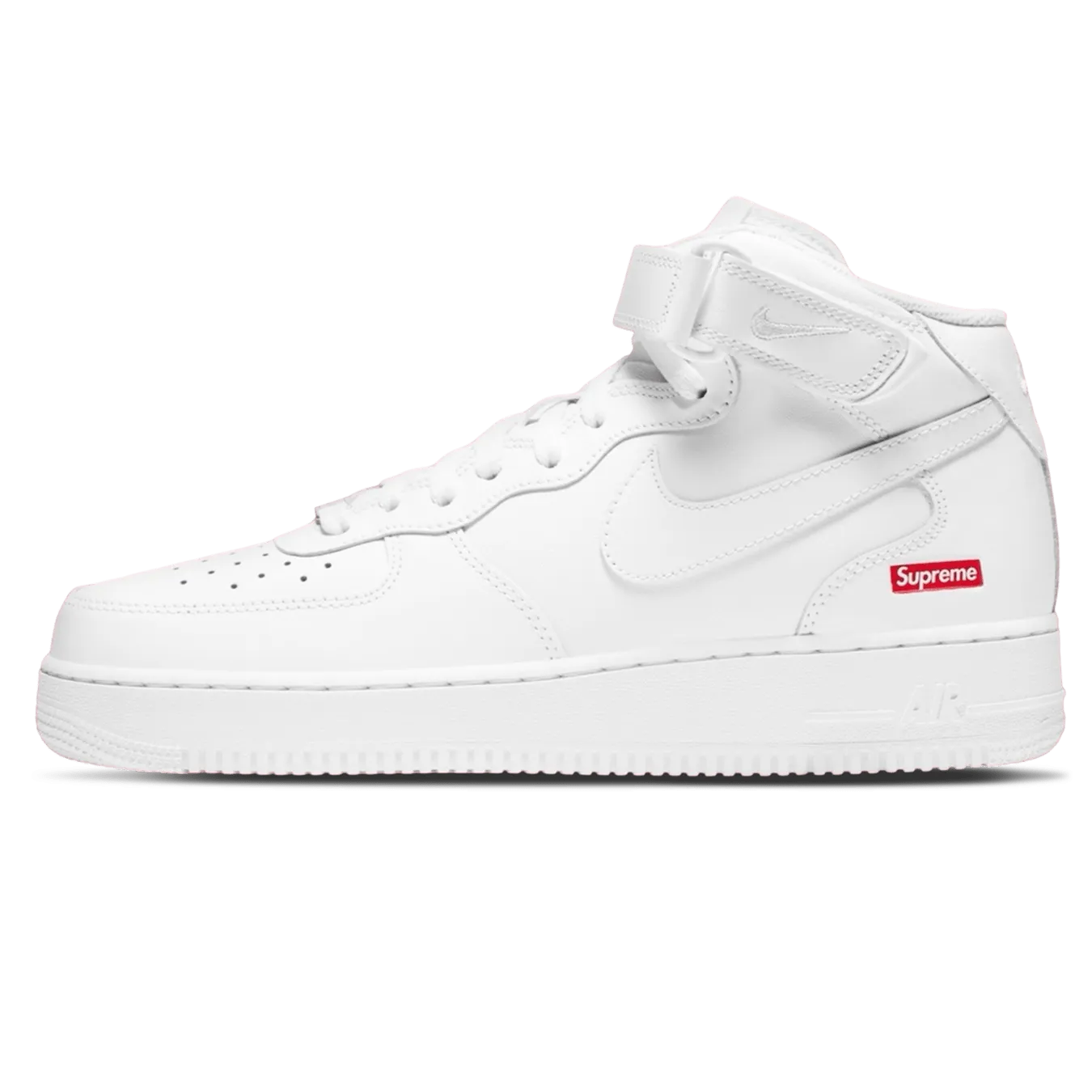 Supreme x Air Force 1 Mid 'Box Logo - Triple White'