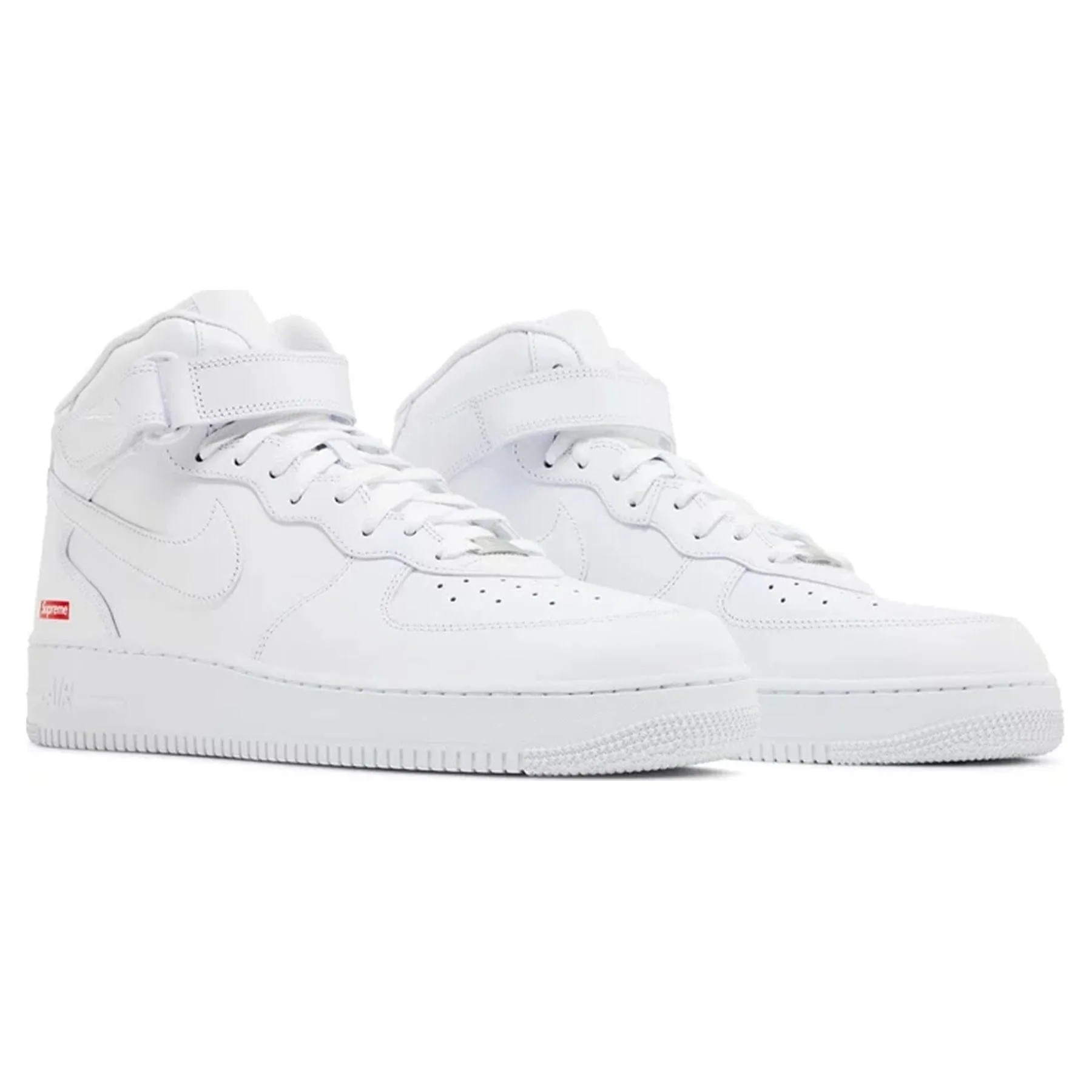 Supreme x Air Force 1 Mid 'Box Logo - Triple White'