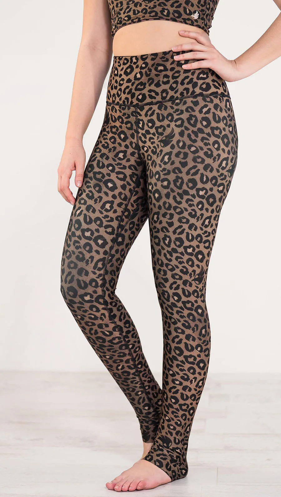 Tan Leopard - Reversible Leggings