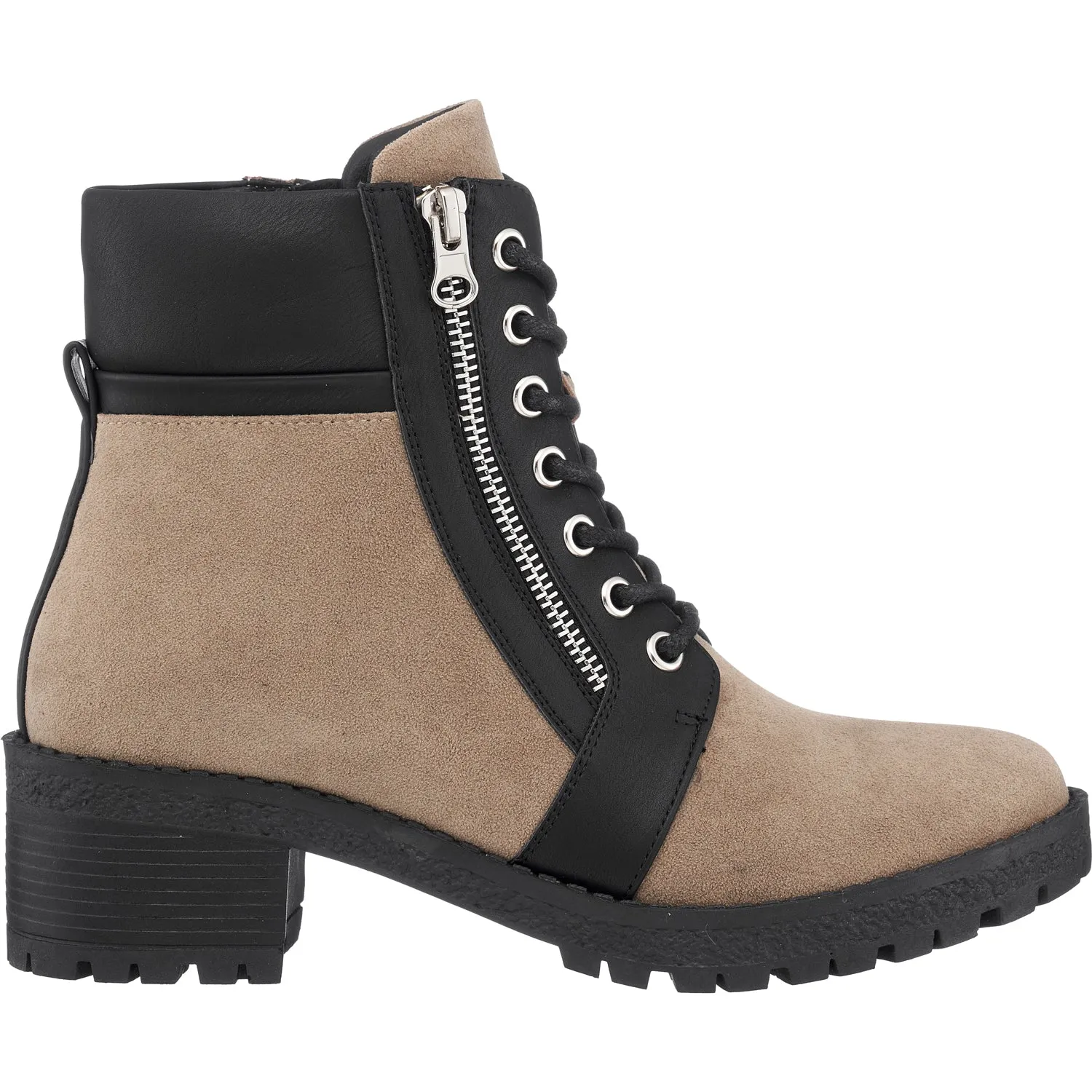 Taylor Colorblock Tan Booties