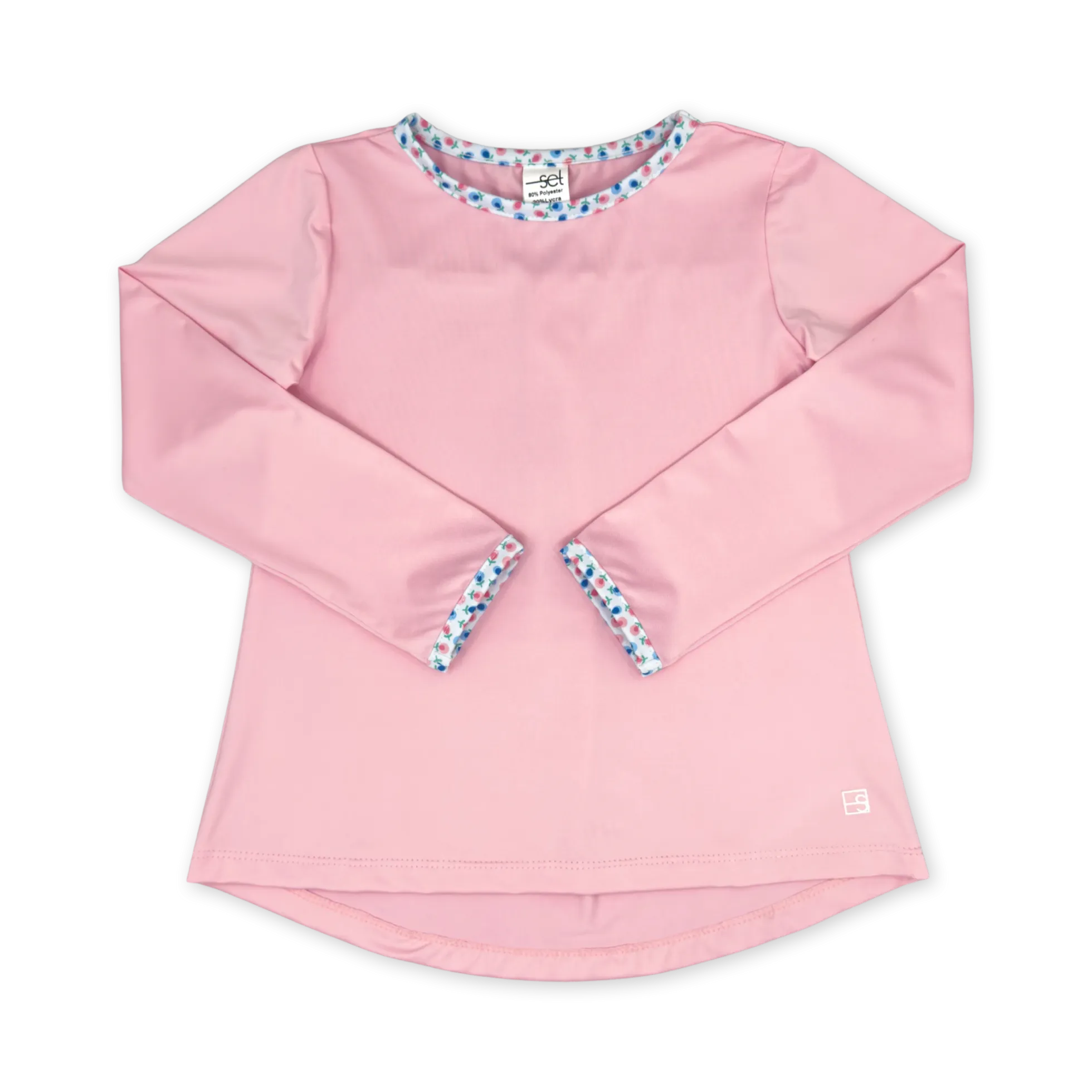 Taylor T Long Sleeve- Cotton Candy Pink, Kindness Blooms Floral