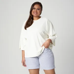 Textured Dolman Sleeve Tee