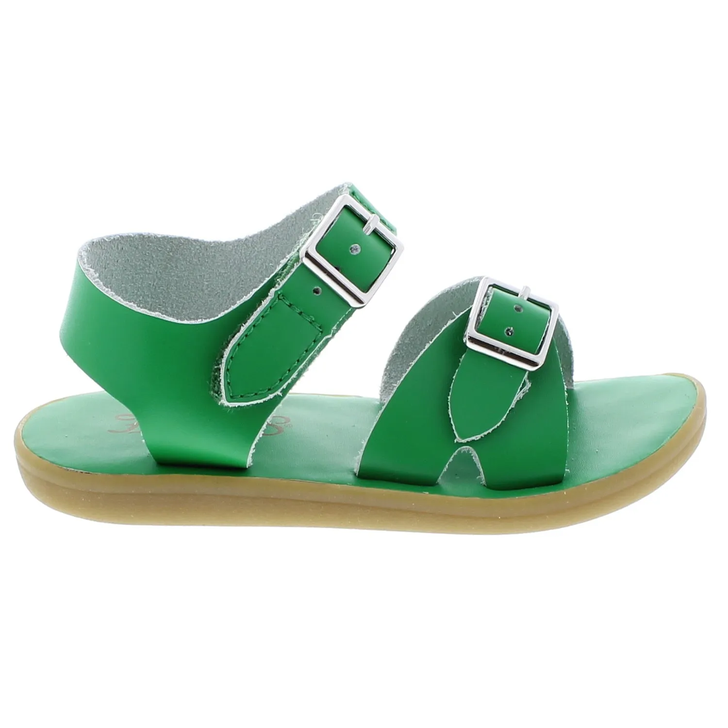 Tide Casual Kid's Leather Sandal - Kelly Green