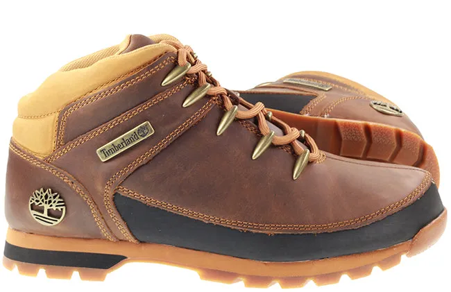 Timberland Boots Mens Euro Sprint Hiker Medium Brown Leather