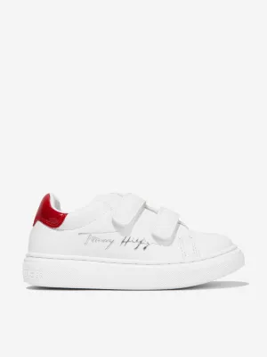 Tommy Hilfiger Girls Low Cut Velcro Strap Trainers