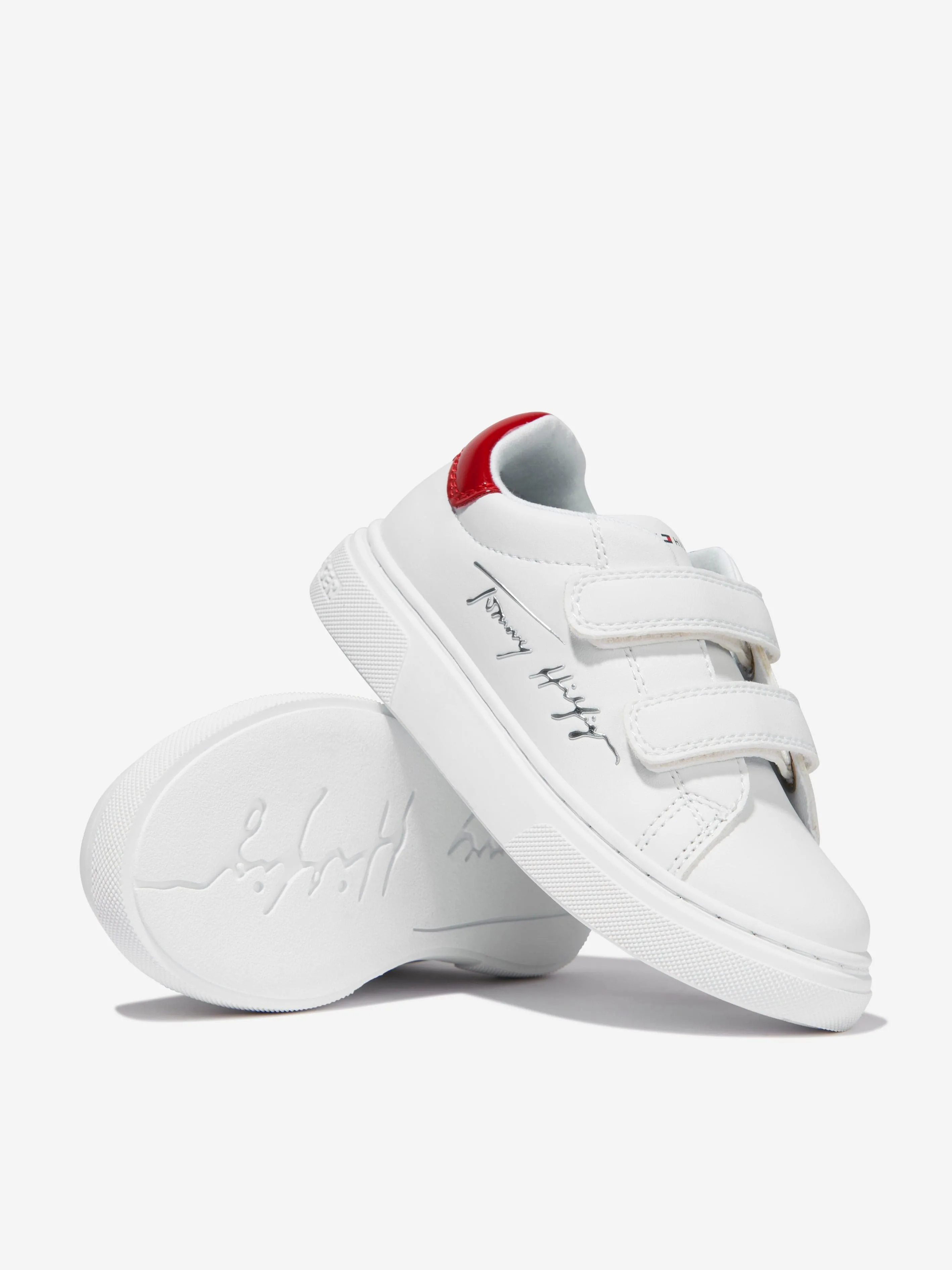 Tommy Hilfiger Girls Low Cut Velcro Strap Trainers