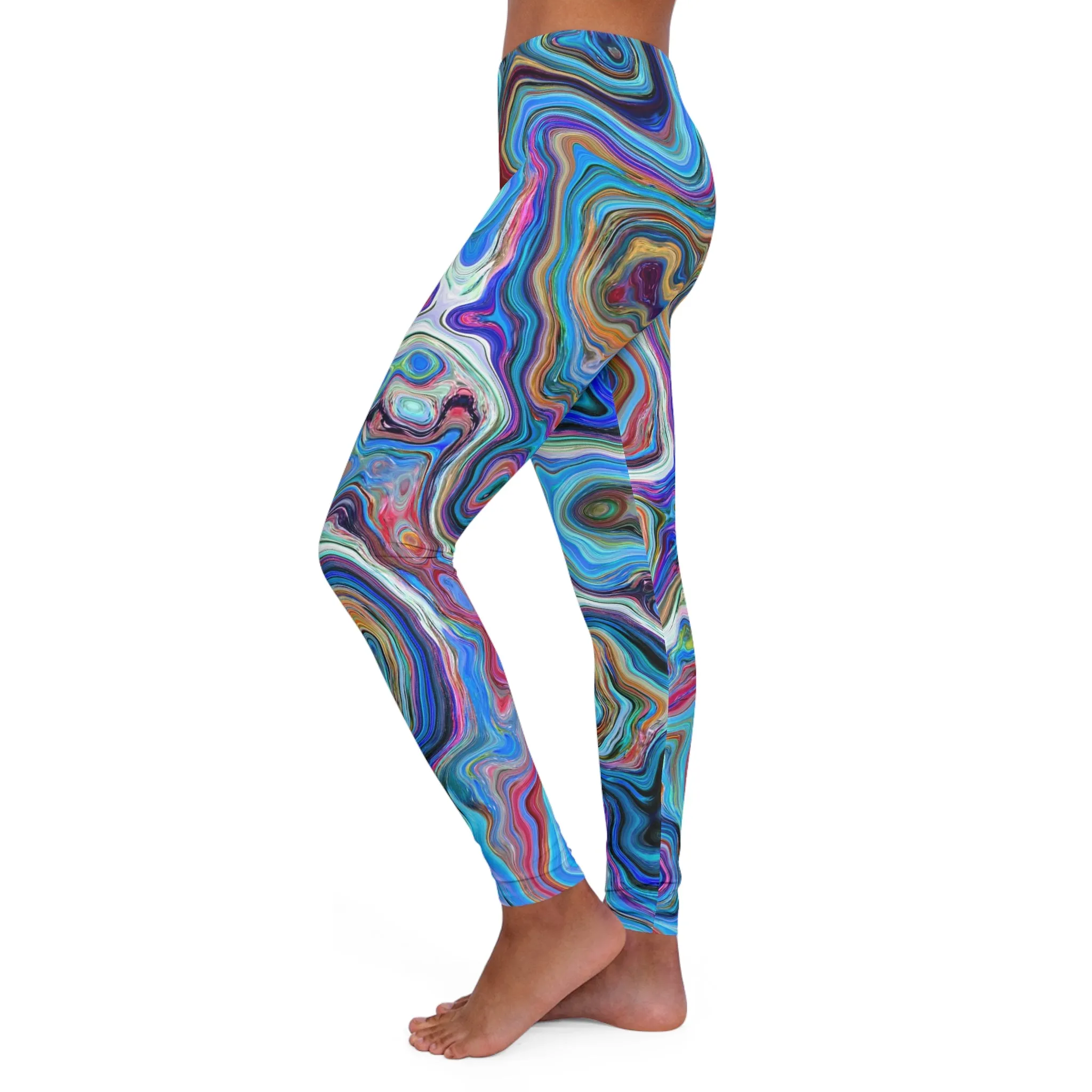 Trippy Liquid - Inovax Women's Spandex Leggings