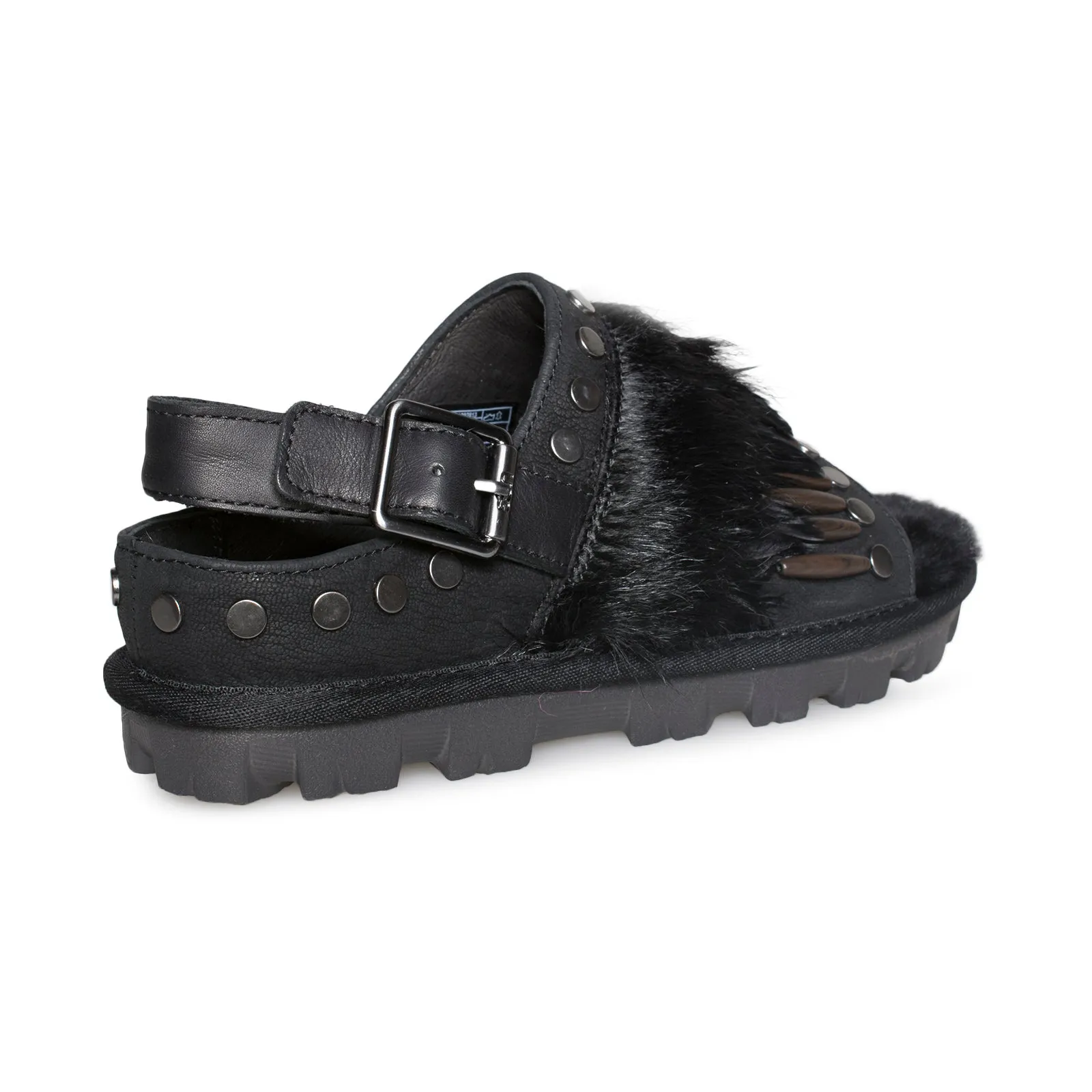 UGG Biker Chic Black Sandal - Women's