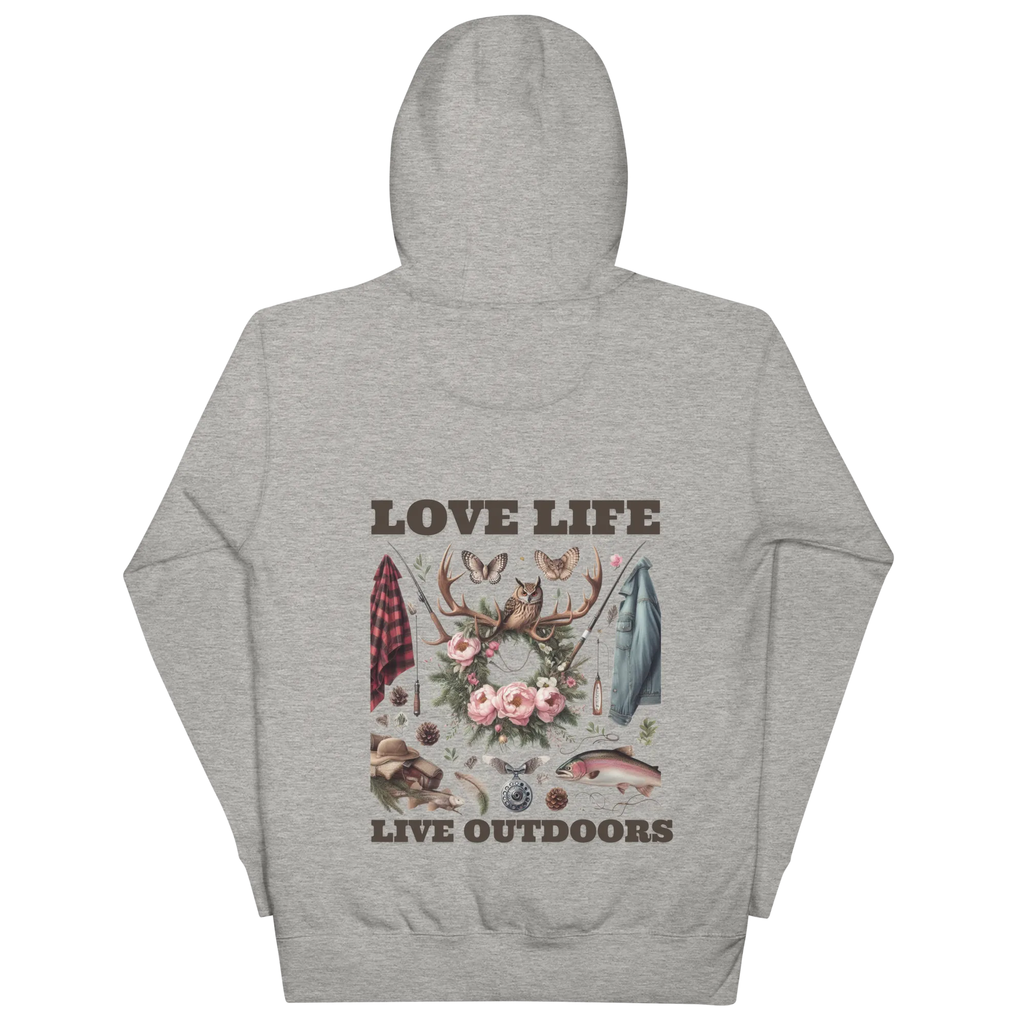 Unisex Hoodie Exclusive Love Life Live Outdoors MRRL&O Print Designs