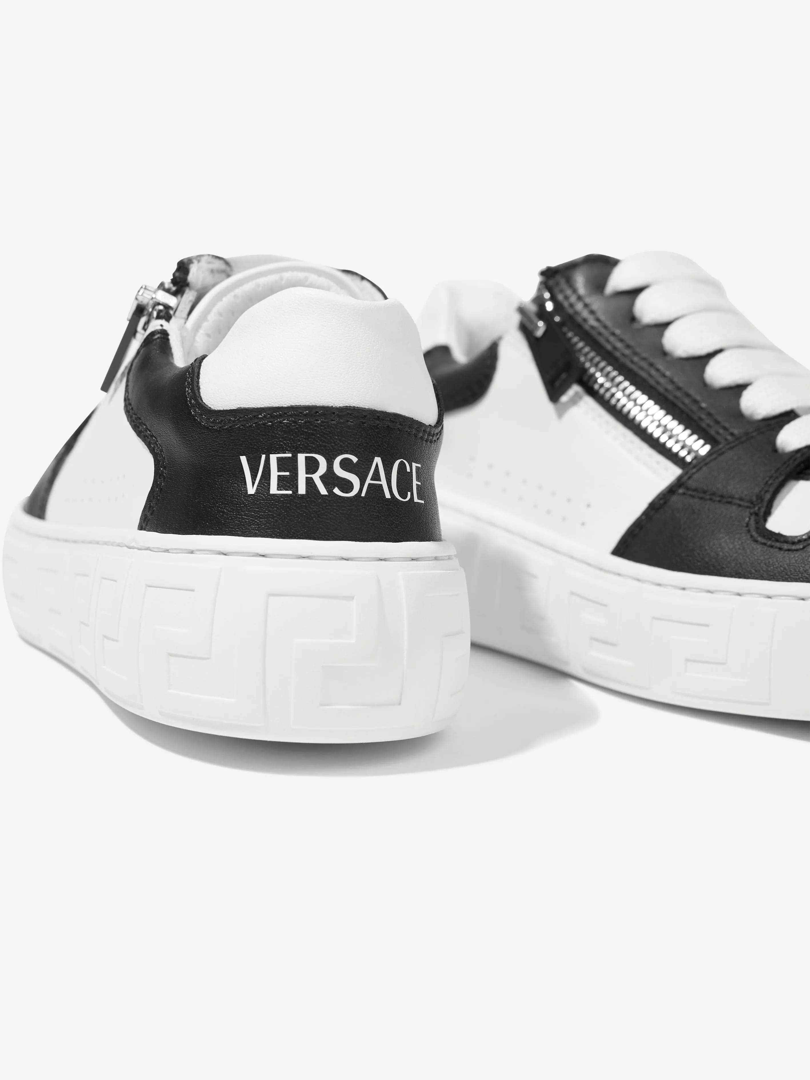 Versace Kids La Greca Trainers in White