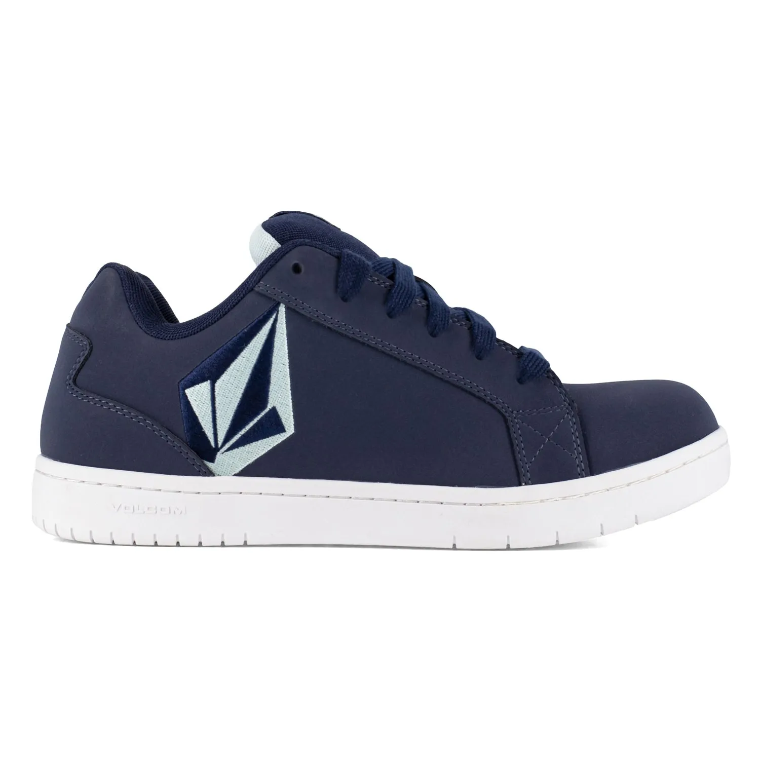 Volcom Womens Stone Navy Suede Skate Work Shoes