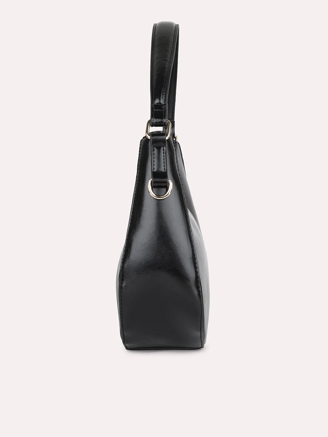 Women Black Half Moon Shoulder Bag