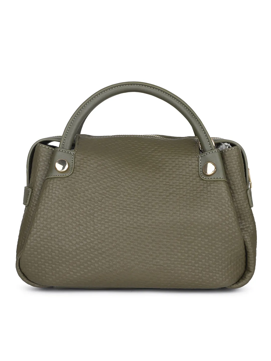 Women Green Textured Shoulder Bag